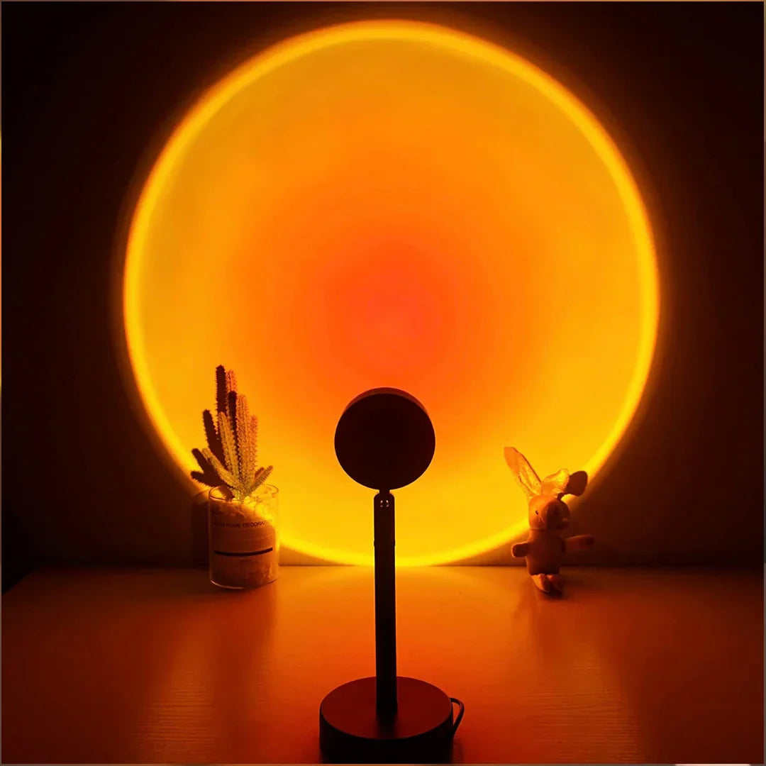 Remote Control RGB Sunset Lamp – 16 Color Table Lamp
