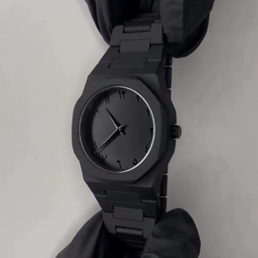 Black Arabic Aura Watch with Box